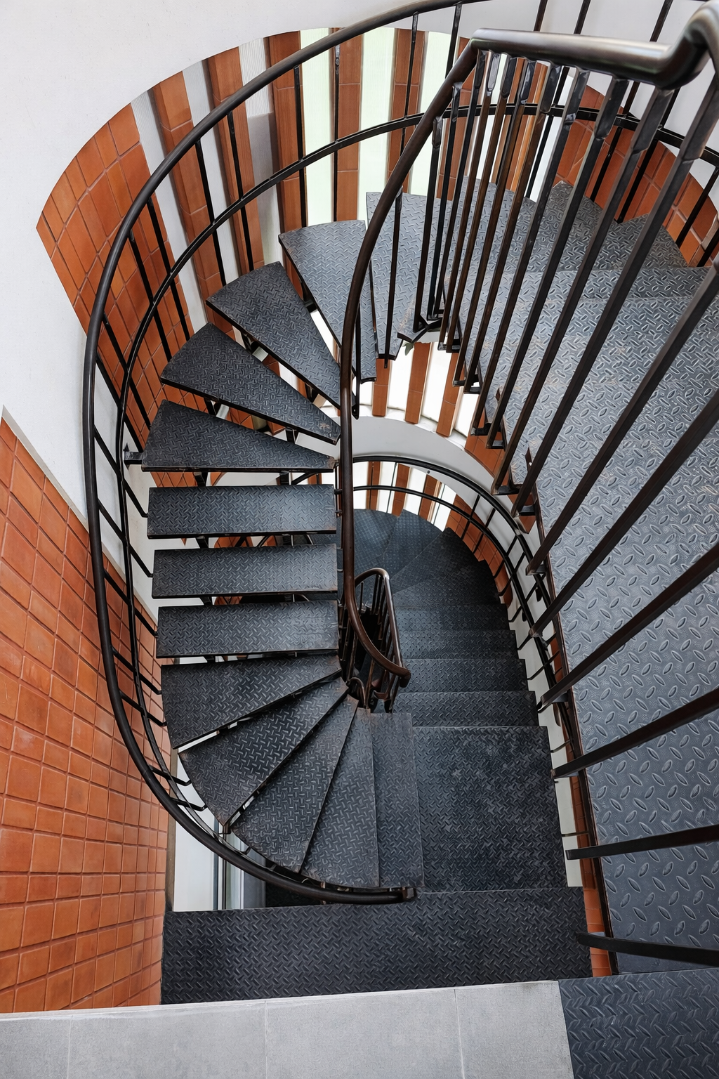 Helical steel staircase fabricated in Bengaluru, Karnataka